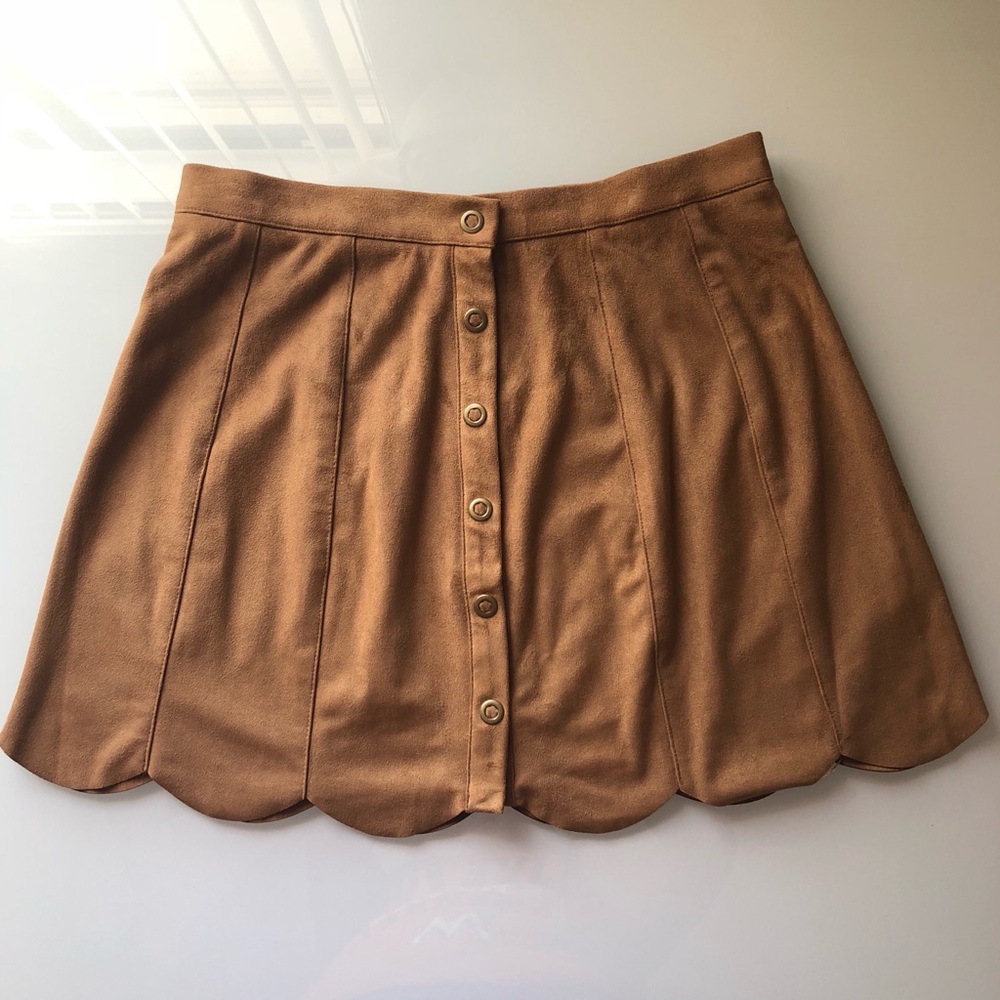 Kendall & Kylie Faux Suede Skirt